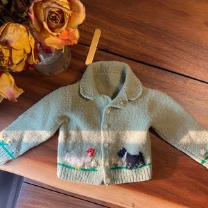 Vintage Farm Animal Sweater Size 2T